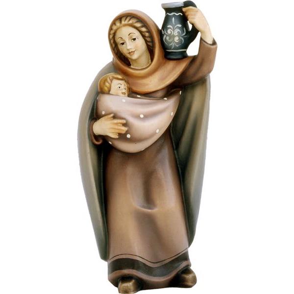Donna presepe moderno