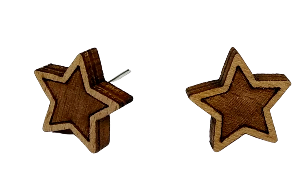 Orecchini in legno piccoli